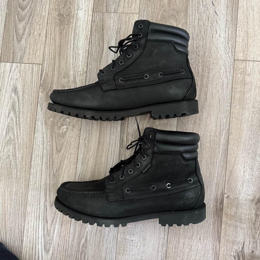 Timberland Oakwell Black Leather Boots - Men’s Size 13